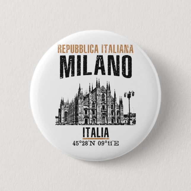 Milano 6 Cm Round Badge (Front)