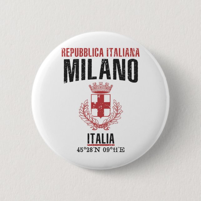 Milano 6 Cm Round Badge (Front)