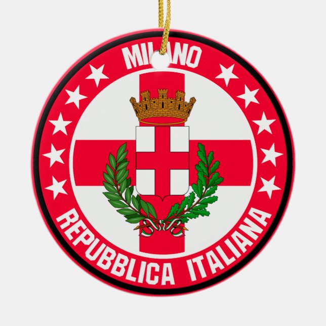 Milano                                             ceramic tree decoration (Front)