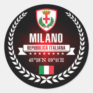 Milano Classic Round Sticker