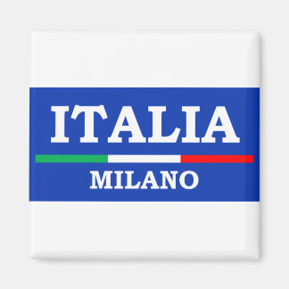 Milano Italia Azzurri Italian Flag Magnet