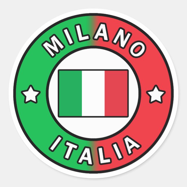 Milano Italia Classic Round Sticker (Front)