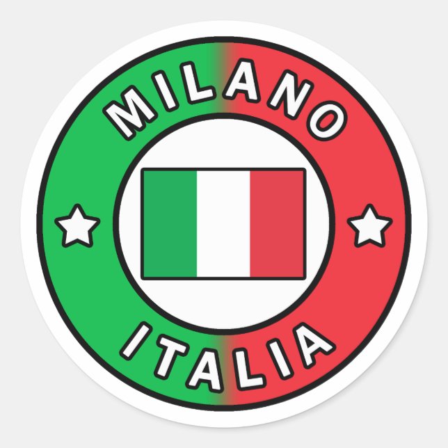 Milano Italia Classic Round Sticker (Front)