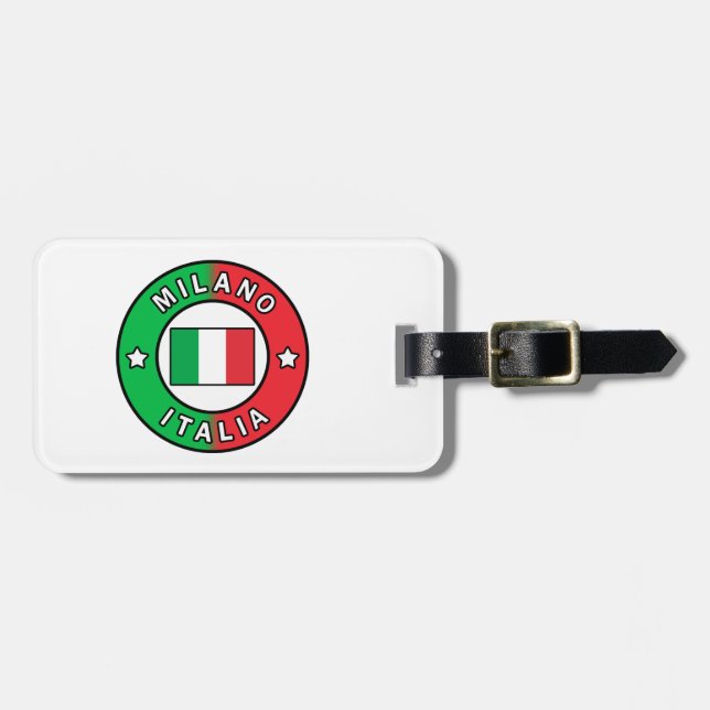 Milano Italia Luggage Tag (Front Horizontal)