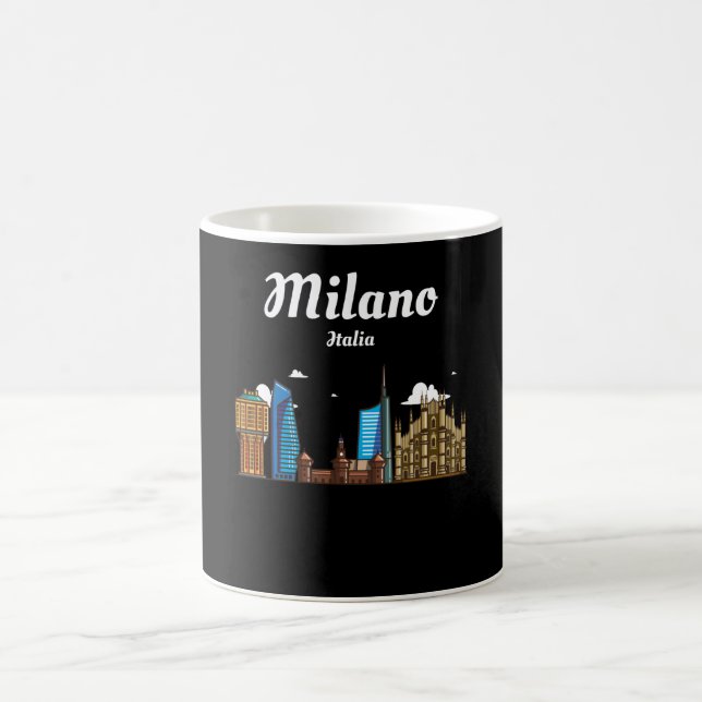 Milano Italia / Milan - Skyline Of The City Of Coffee Mug (Center)