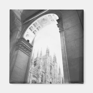 Milano Italy, Galleria View of the Duomo Magnet
