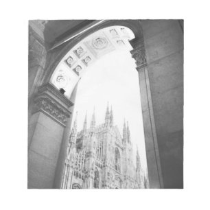 Milano Italy, Galleria View of the Duomo Notepad