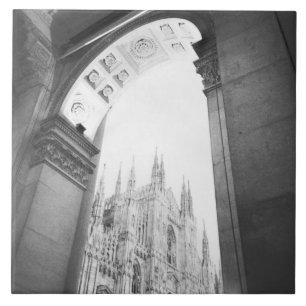 Milano Italy, Galleria View of the Duomo Tile