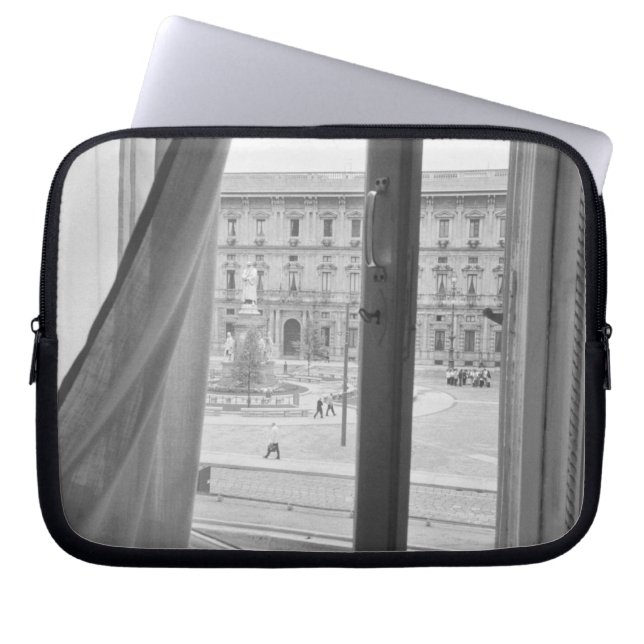 Milano Italy, View from La Scala Opera Window Laptop Sleeve (Front)