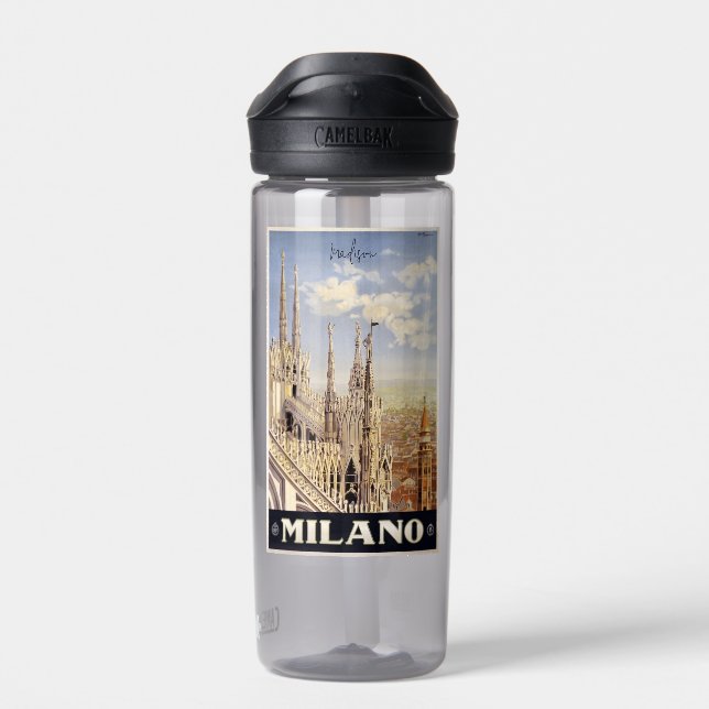 Milano (Milan) Custom Name Water Bottle (Back)