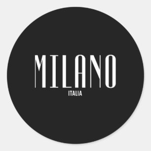 Milano Milan Italy Clic Graphic Designer Fashion S Classic Round Sticker