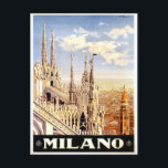 Milano, Milan Italy Vintage Travel Postcard<br><div class="desc">Milano,  Milan,  Italy Vintage Travel Postcard</div>