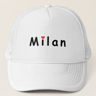 Milano Milano Italy I love Milan Trucker Hat