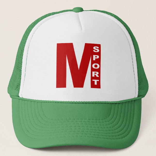 MILANO SPORT White/Green Trucker Cap (Front)