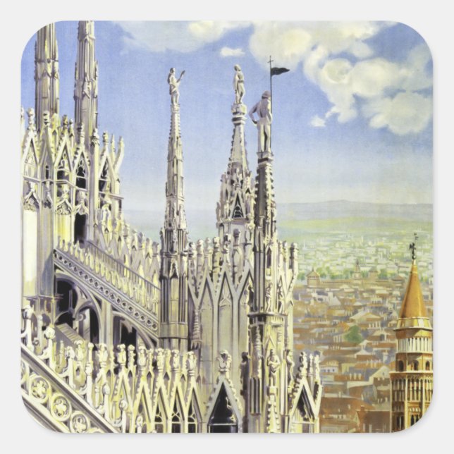 Milano Square Sticker (Front)