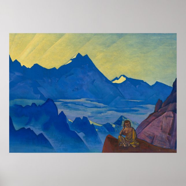 Milarepa, the One Who Harkened by Nicholas Roerich Poster (Front)