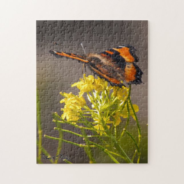 Milbert's Tortoiseshell Butterfly Close Up Jigsaw Puzzle (Vertical)
