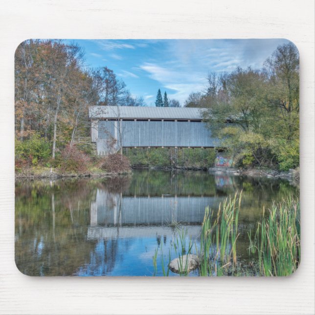 Milby Covered Bridge Mouse Mat (Front)