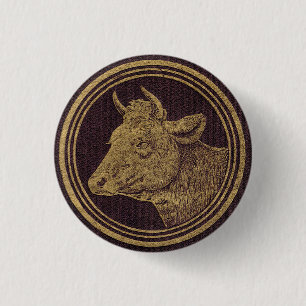Milch Cow (Milk Cow) 3 Cm Round Badge