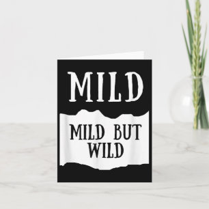 Mild But Wild Mild Hot Sauce Group Costume Card