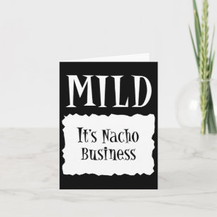 Mild - Hot Packet Halloween Taco Costume  Card