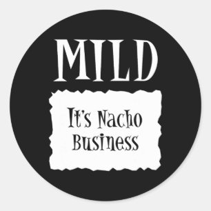 Mild - Hot Packet Halloween Taco Costume  Classic Round Sticker