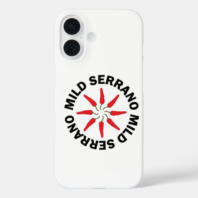 Mild Serrano iPhone Case (Back)