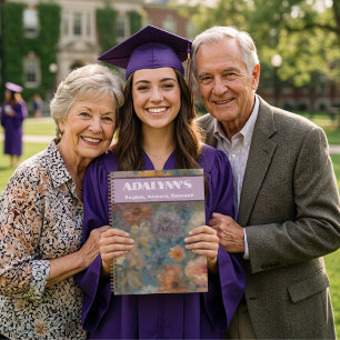 Mild Watercolor Graduation Gifts for Granddaughter Notebook