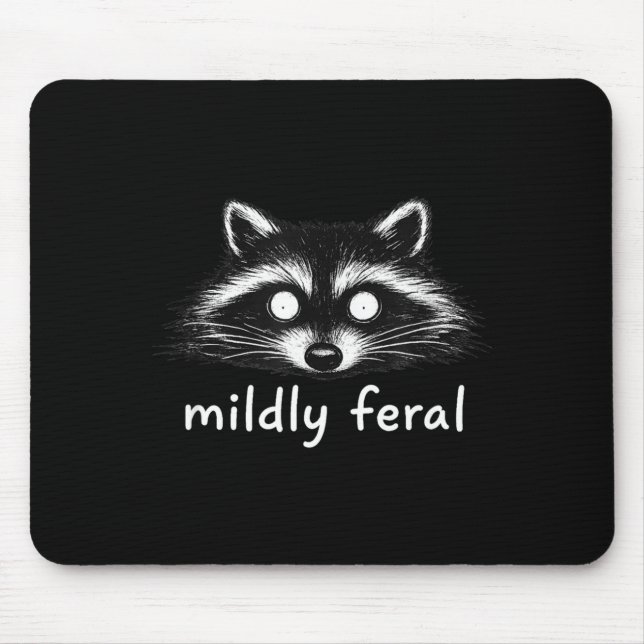 Mildly feral racoon  mouse mat (Front)