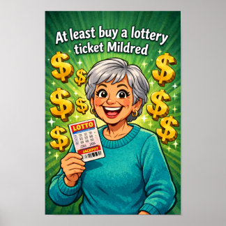 Mildred’s Lucky Lottery Moment  Poster