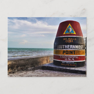 Mile 0 Key West Postcard