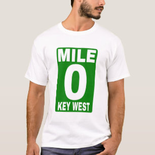 Mile 0 Key West Road Sign T-Shirt
