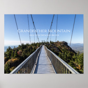 Mile High Swinging Bridge Poster