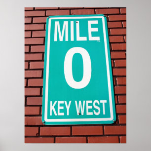 mile marker sign