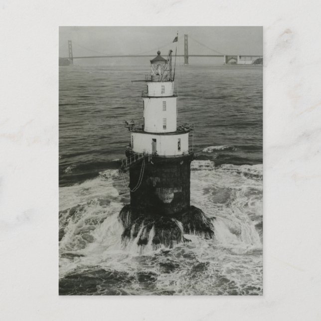 Mile Rocks Lighthouse Postcard (Front)