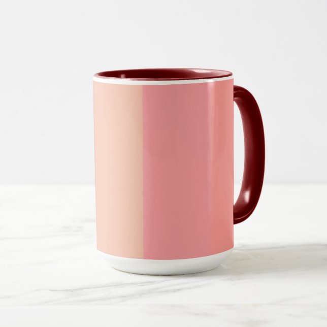 Milennial Pink pastel pattern Coffee Mug (Front Right)