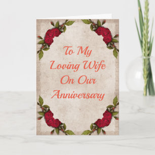 "Mileposts", an Anniversary Card to Wife