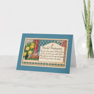 Miles Apart Thanksgiving — Wishing You Were Here Holiday Card