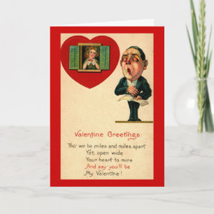 Miles Apart Valentine Greeting Holiday Card