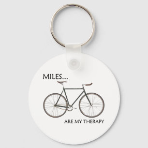 MIles Are My Therapy Key Ring