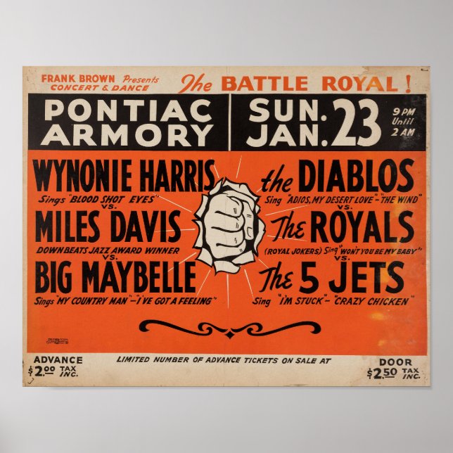 Miles Davis Battle Royal Poster (Front)