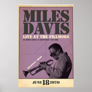 Miles Davis Live at the Fillmore, Thursday Miles Poster