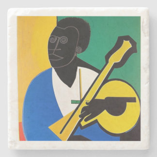 Miles Davis playing the guitar in Picasso. Stone Coaster