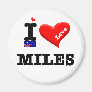MILES - I Love Magnet