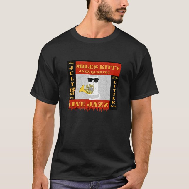 Miles Kitty Live In Concert At The Litter Box   Ca T-Shirt (Front)