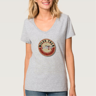 MilesTalk Women's V-Neck Customisable T-Shirt