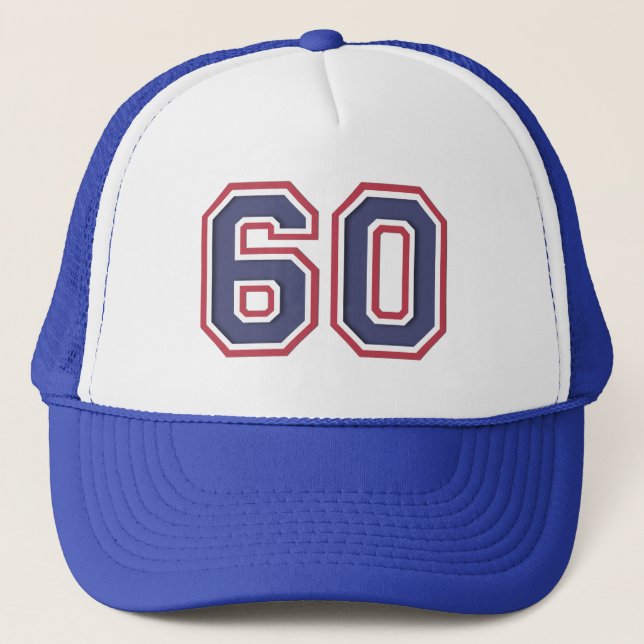 Milestone 60th Birthday Party Trucker Hat (Front)