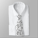 Milestone 70 Random Number Pattern Black/White Tie<br><div class="desc">Milestone number 70: This random number pattern is a fun gift idea for your 70th birthday. The unique design is a black milestone number 70 repeated and scattered in a random pattern over a white background. You don’t have to be over-the-hill or 70 years old to wear this design; it...</div>
