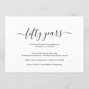 Milestone Adult Birthday Party Invitation