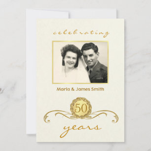 Milestone Anniversary Party Invitations Customised